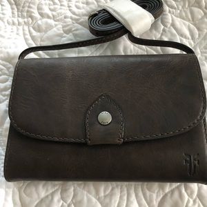 Frye Melissa Wallet Crossbody: SLATE